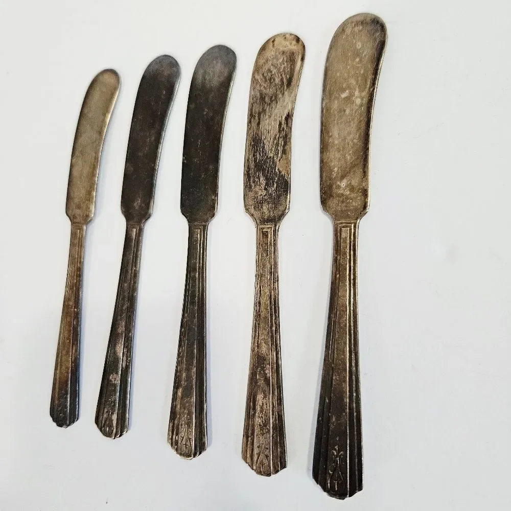 Vintage Silver and Gold Flatware Set